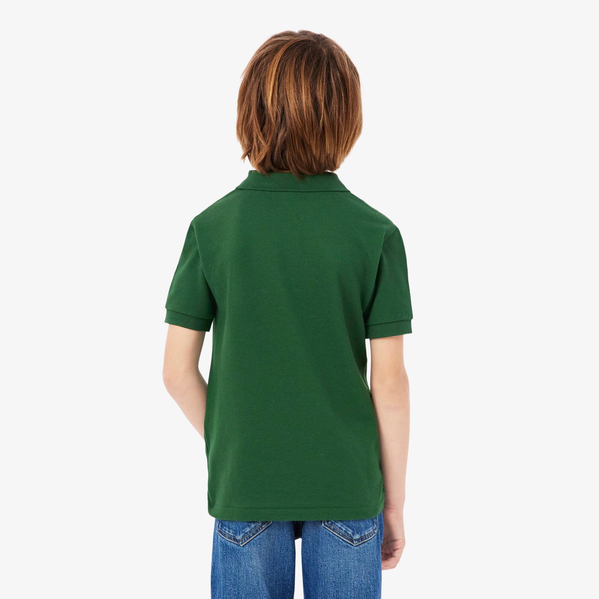 Thumbnail - Lacoste Polohemd aus Petit Piqué - Grün Size 12 - 16A