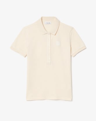 Slim Fit-Polohemd aus Petit Piqué mit verwaschenem Effekt