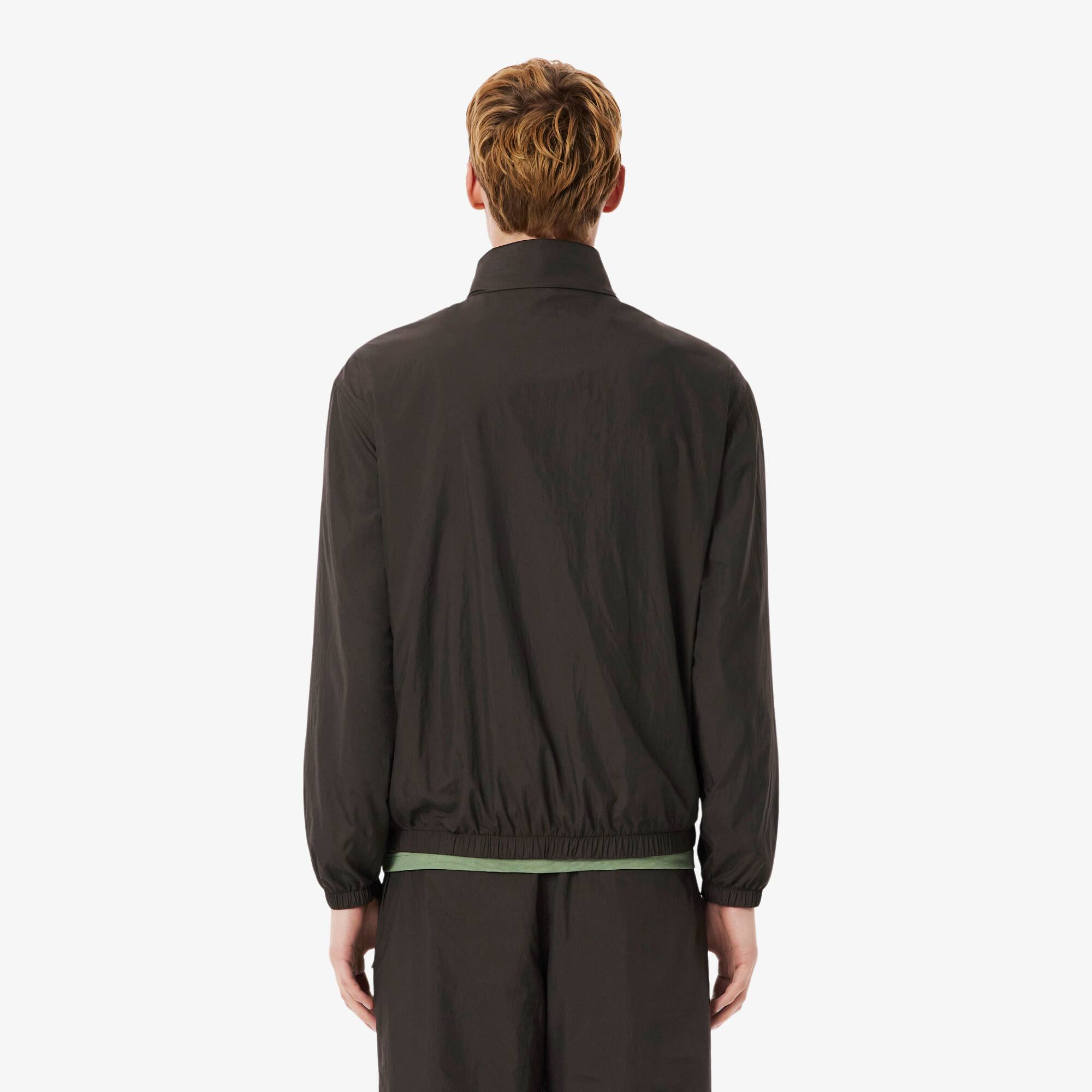 Thumbnail - Lacoste Wasserabweisende Trainingsjacke mit Kapuze - Braun Size 58 - XL