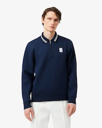 Tennis-Sweatshirt Heritage mit Polokragen und Rei&szlig;verschluss