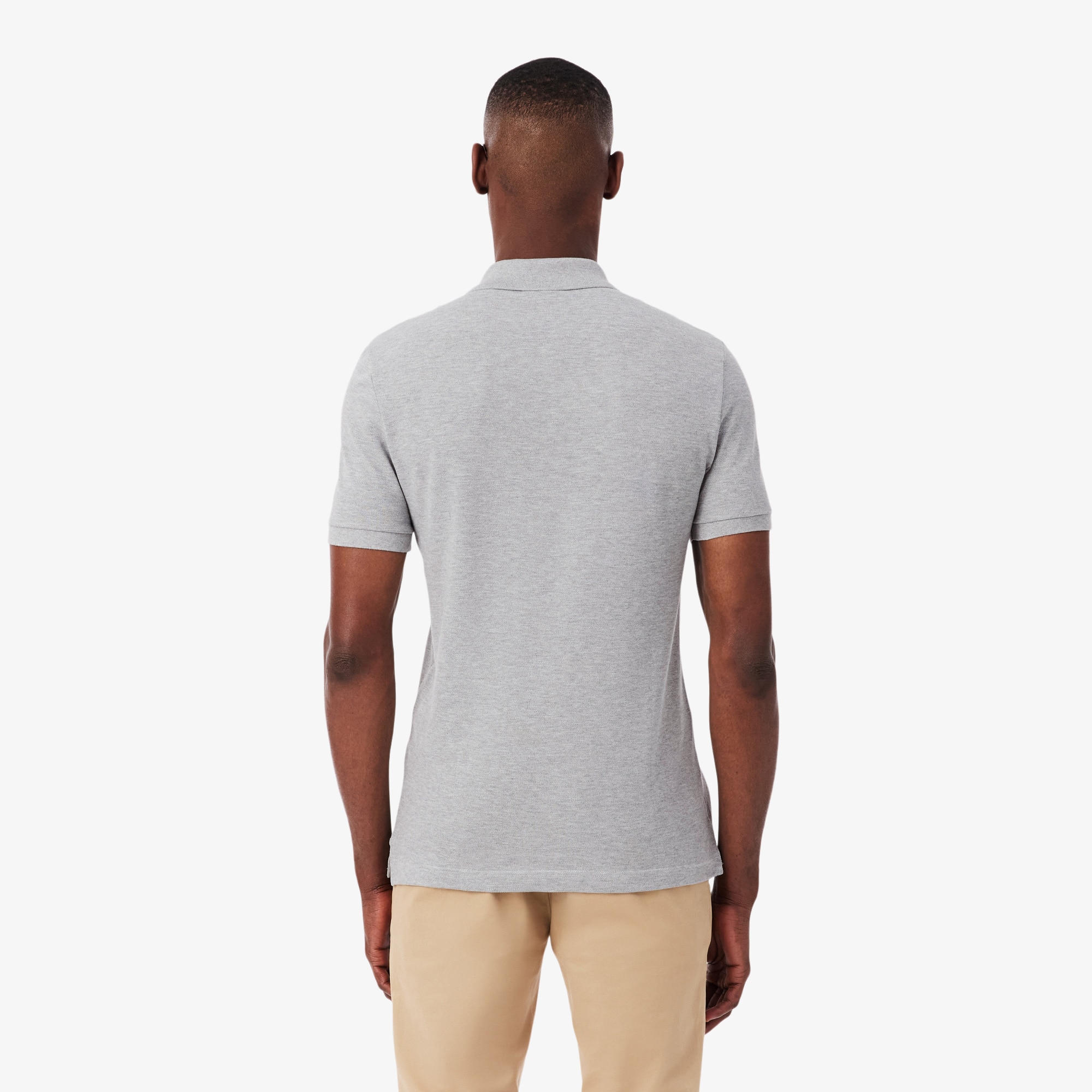 Thumbnail - Lacoste Slim Fit-Polohemd L.12.12 aus Piqué - Heidekraut Grau Size L