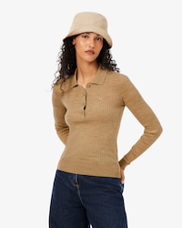 Pullover aus Merinowolle mit Polokragen