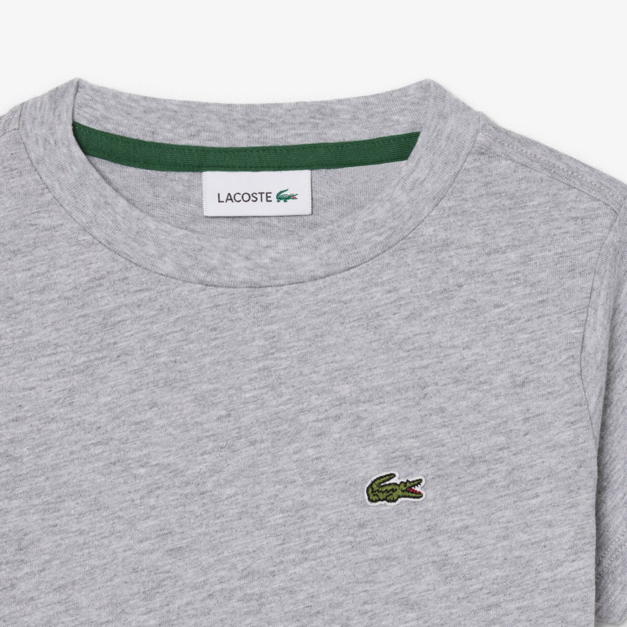 Thumbnail - Lacoste Unisex T-Shirt aus Baumwolle - Heidekraut Grau Size 6 - 6A