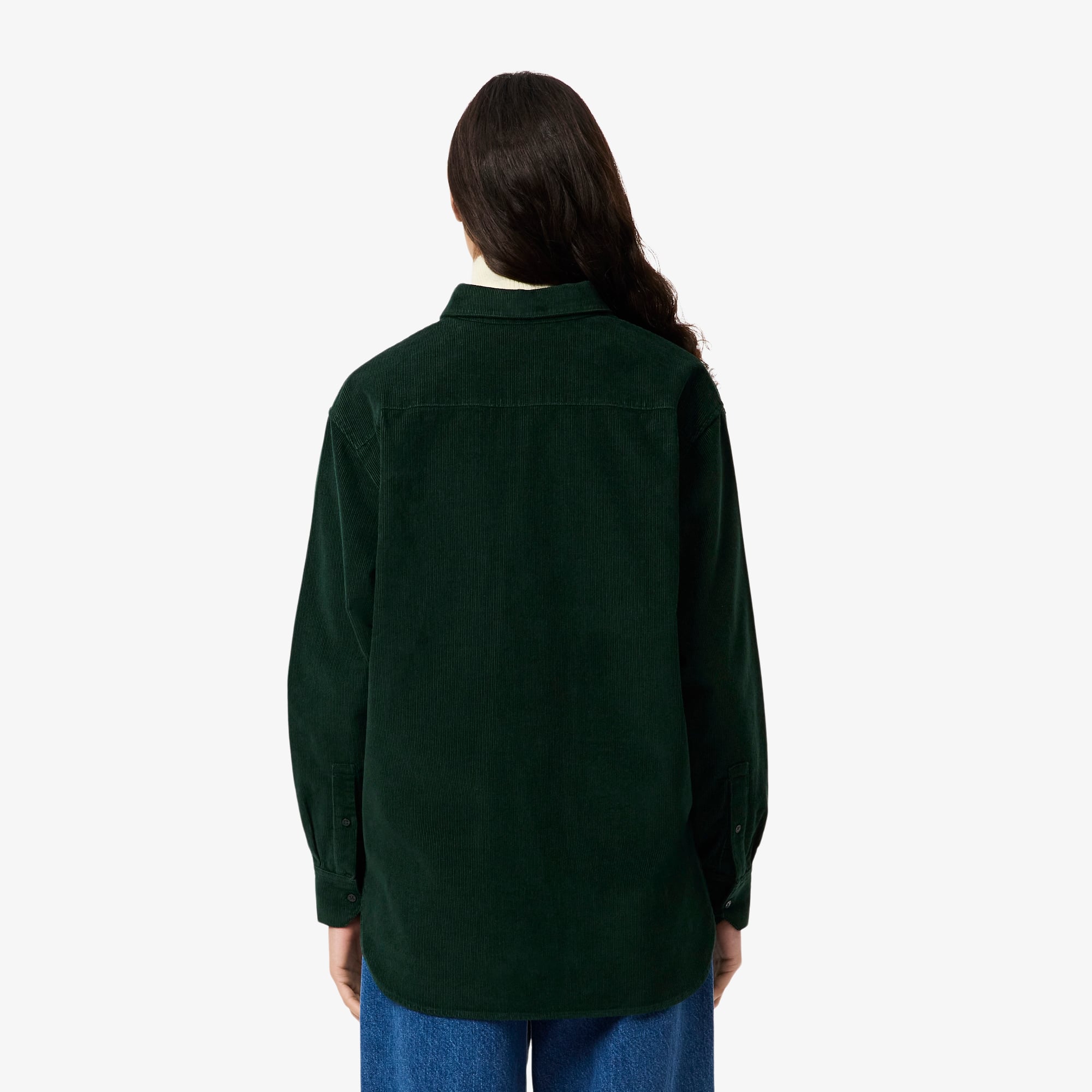 Thumbnail - Lacoste XL-Overshirt aus Cord - Sinople Grün Size 36