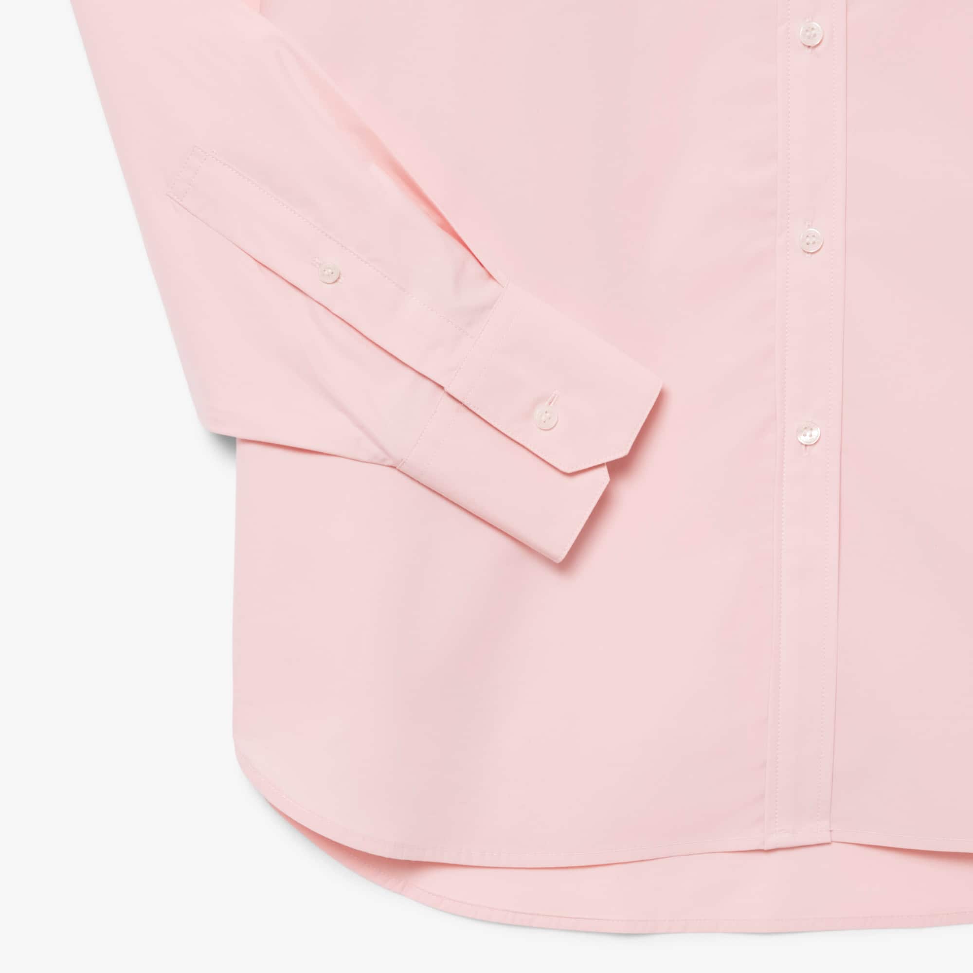 Thumbnail - Lacoste Oversized-Hemd aus Baumwollpopeline - Hellrosa Size 36