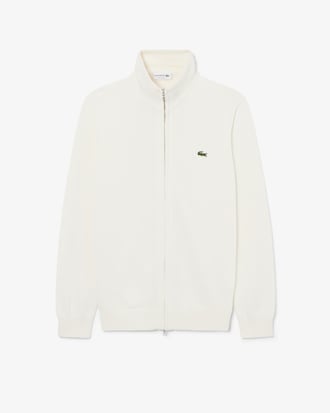 Pullover aus Baumwolle mit Rei&szlig;verschluss und hohem Kragen