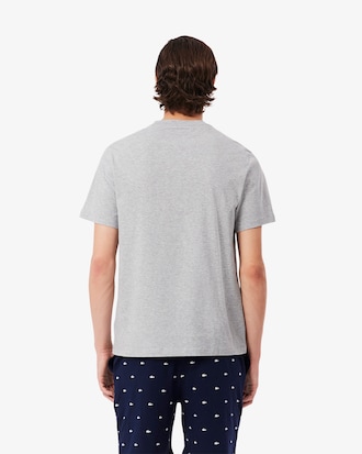 Loungewear-T-Shirt aus Baumwolle mit Krokodil-Druck
