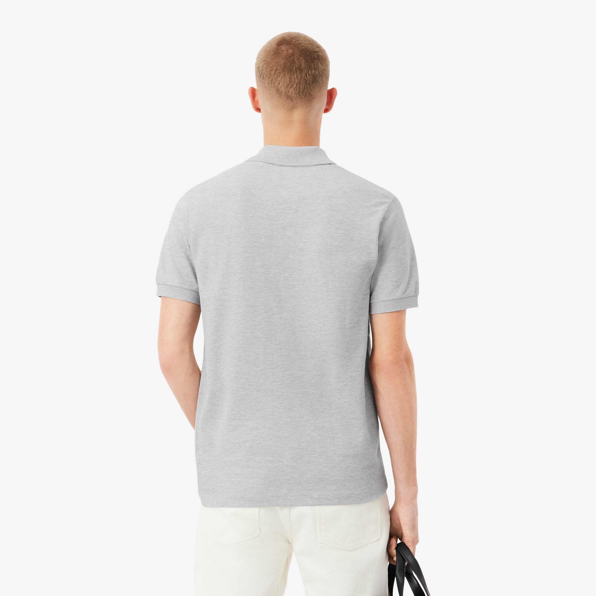 Thumbnail - Lacoste Classic Fit-Polohemd L.12.12 Meliert - Heidekraut Grau Size XS