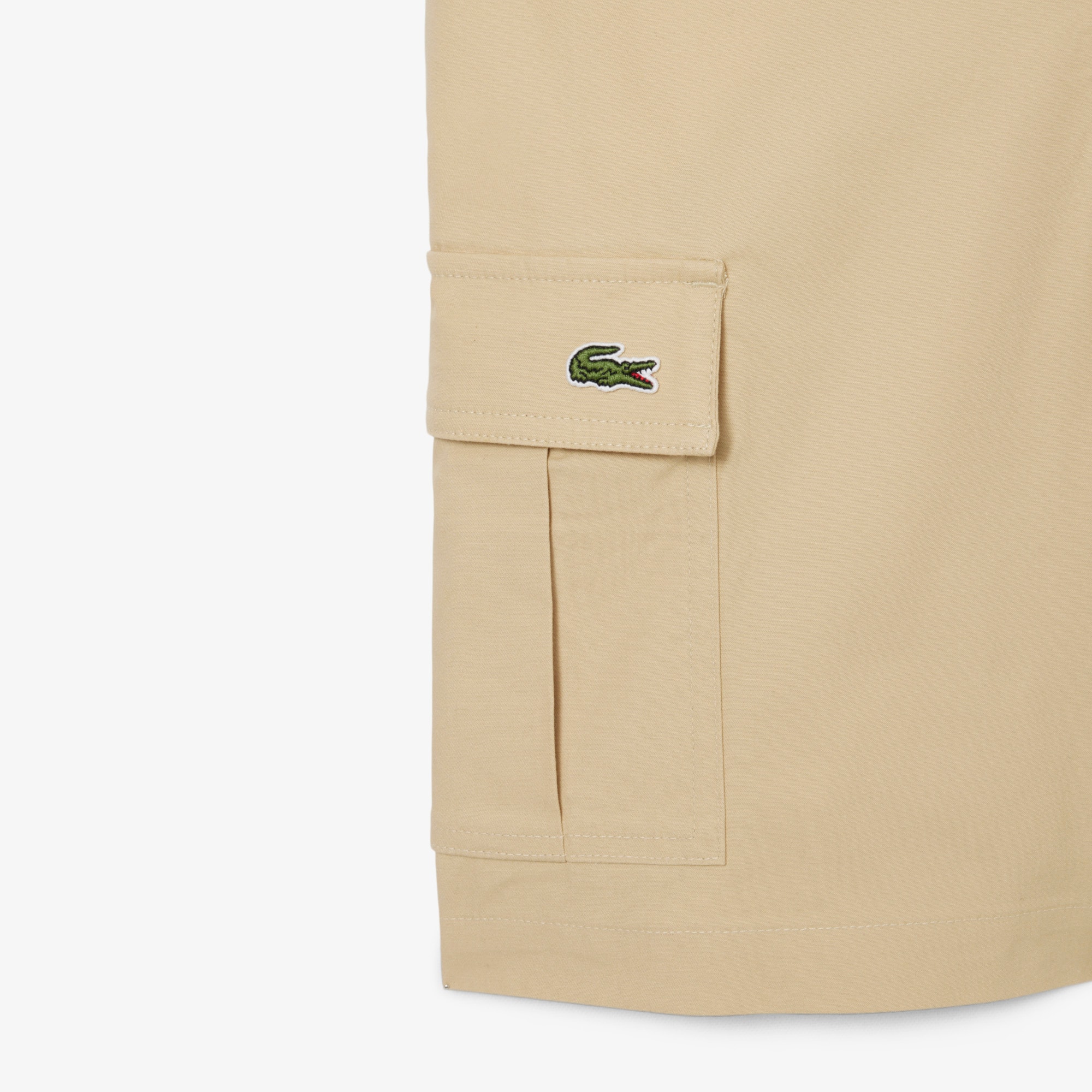 Thumbnail - Lacoste Lange Cargoshorts aus Gabardine - Beige Size 11 - 14A