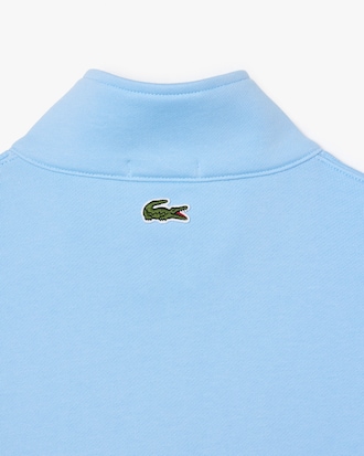 Sweatshirt mit Reißverschluss, hohem Kragen und Print