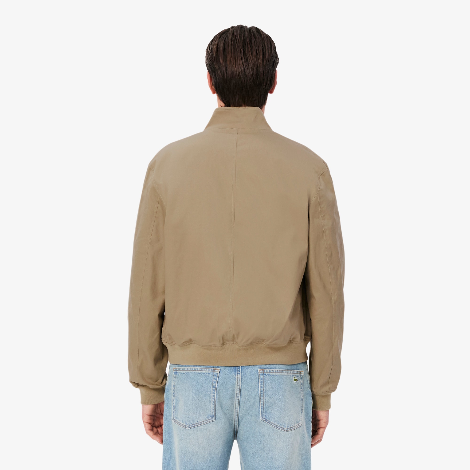 Thumbnail - Lacoste Wasserabweisende Harrington-Jacke aus Twill - Beige Size 54 - L