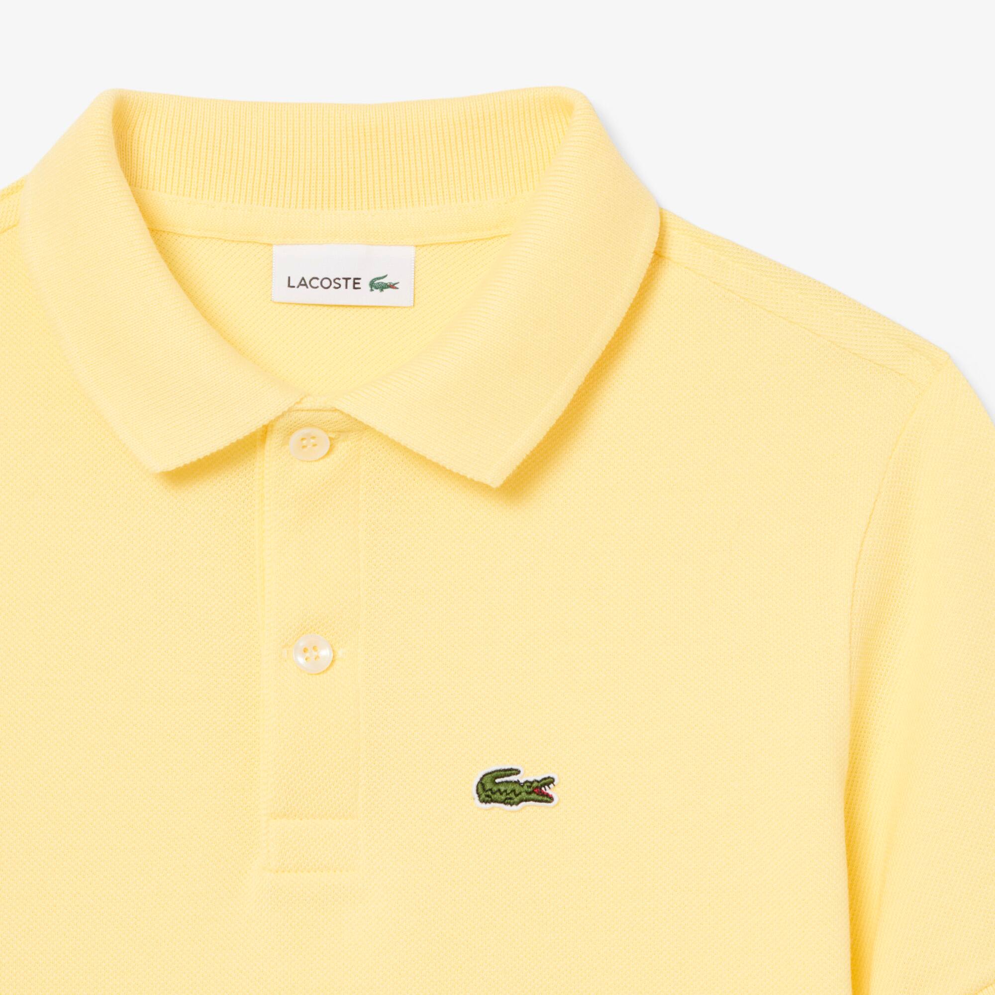 Thumbnail - Lacoste Polohemd aus Petit Piqué - Gelb Size 12 - 16A