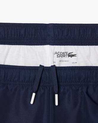 Tennisshorts aus Diamant-Taft mit Print