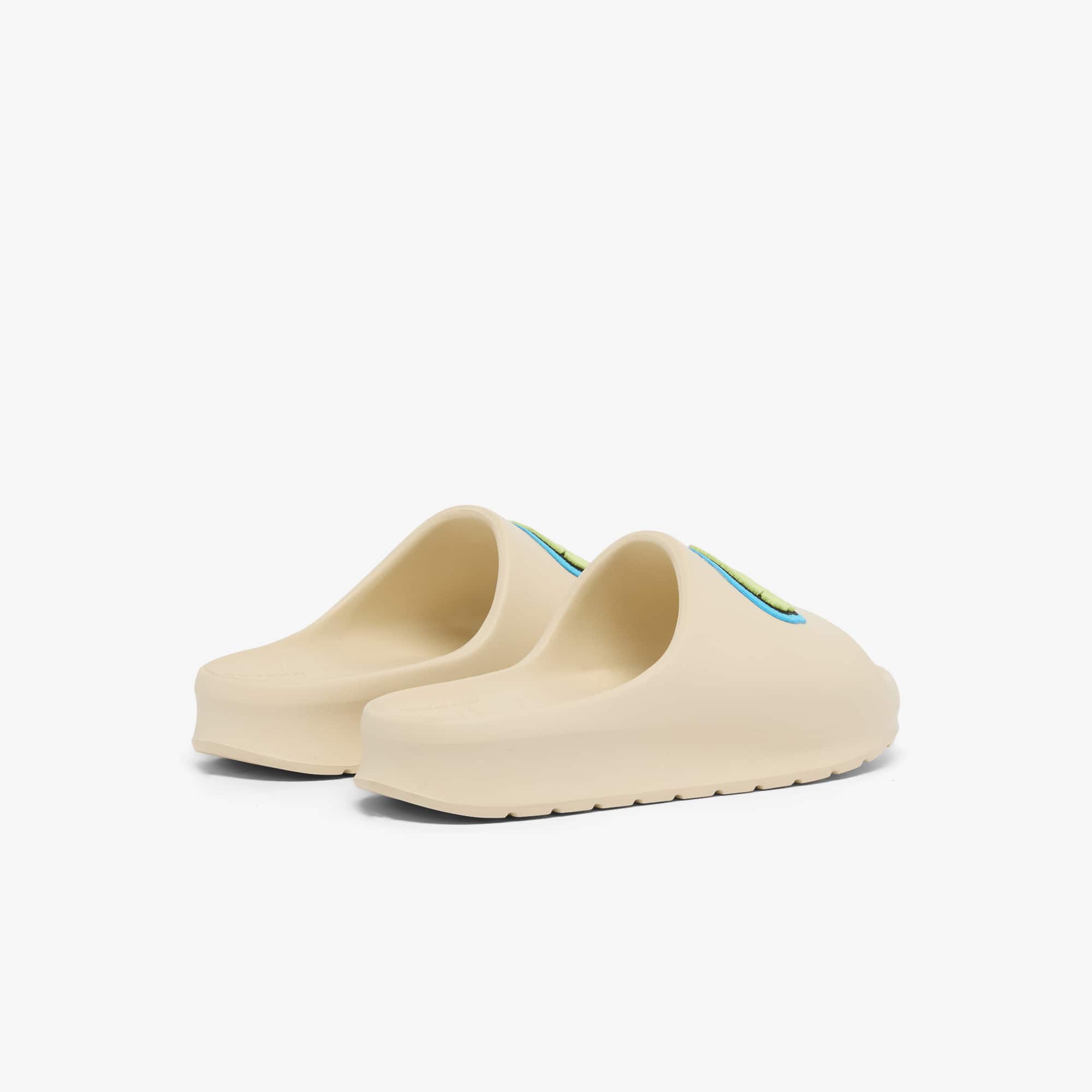 Thumbnail - Lacoste Damen-Schlappen Serve Slide 2.0 - OFF WHT/BLU Size 37