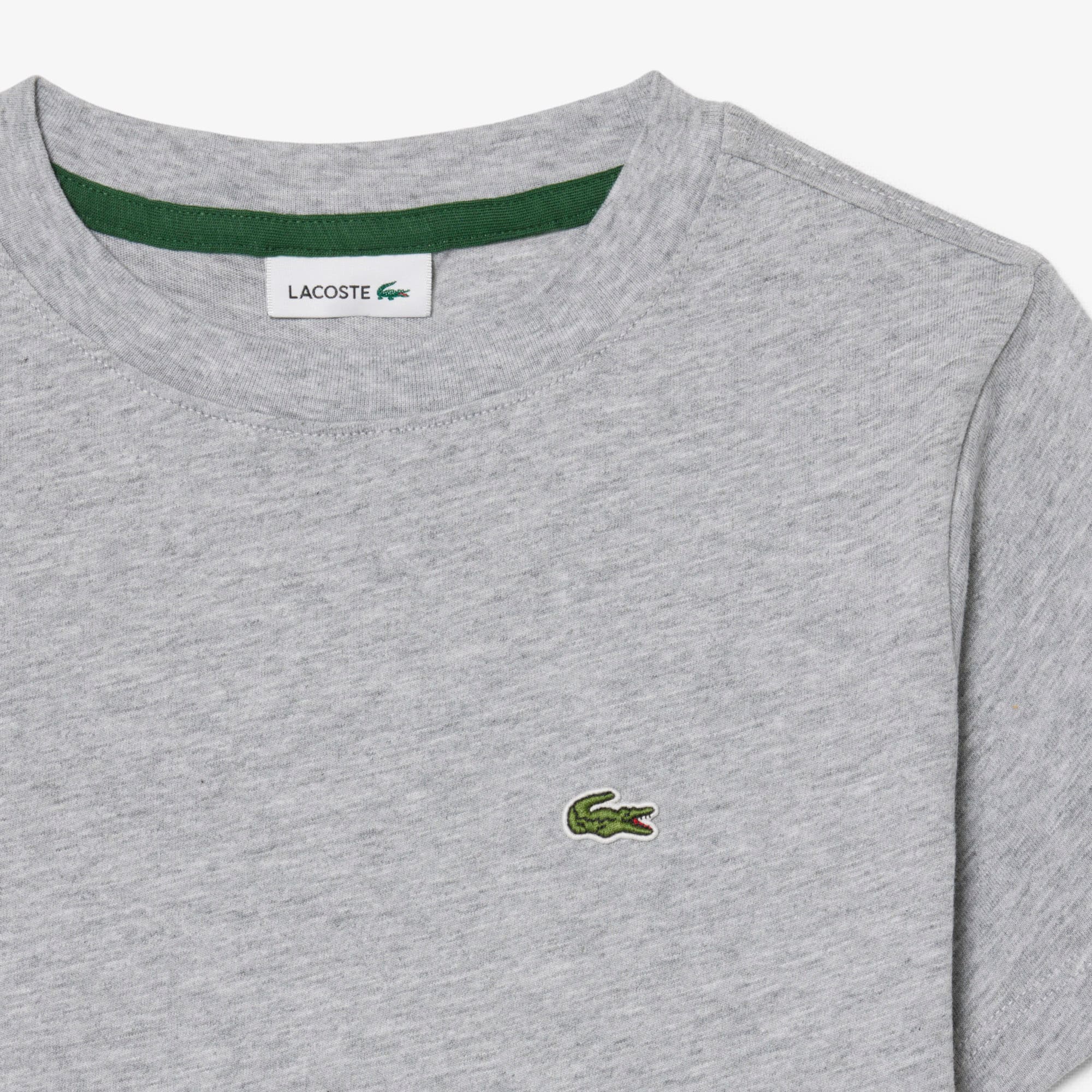 Thumbnail - Lacoste Unisex T-Shirt aus Baumwolle - Heidekraut Grau Size 9 - 10A