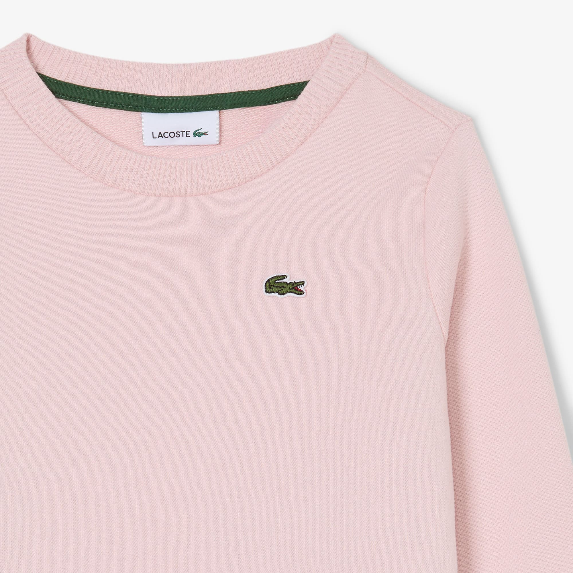Thumbnail - Lacoste Sweatshirt aus Fleece mit Rundhalsausschnitt - Hellrosa Size 4 - 4A