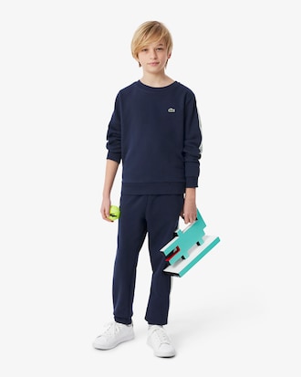 Sweatshirt aus Baumwolle mit Logostreifen