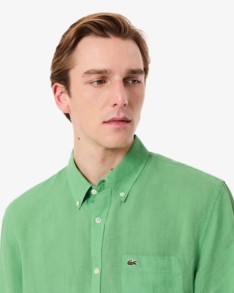 Regular Fit-Leinenhemd