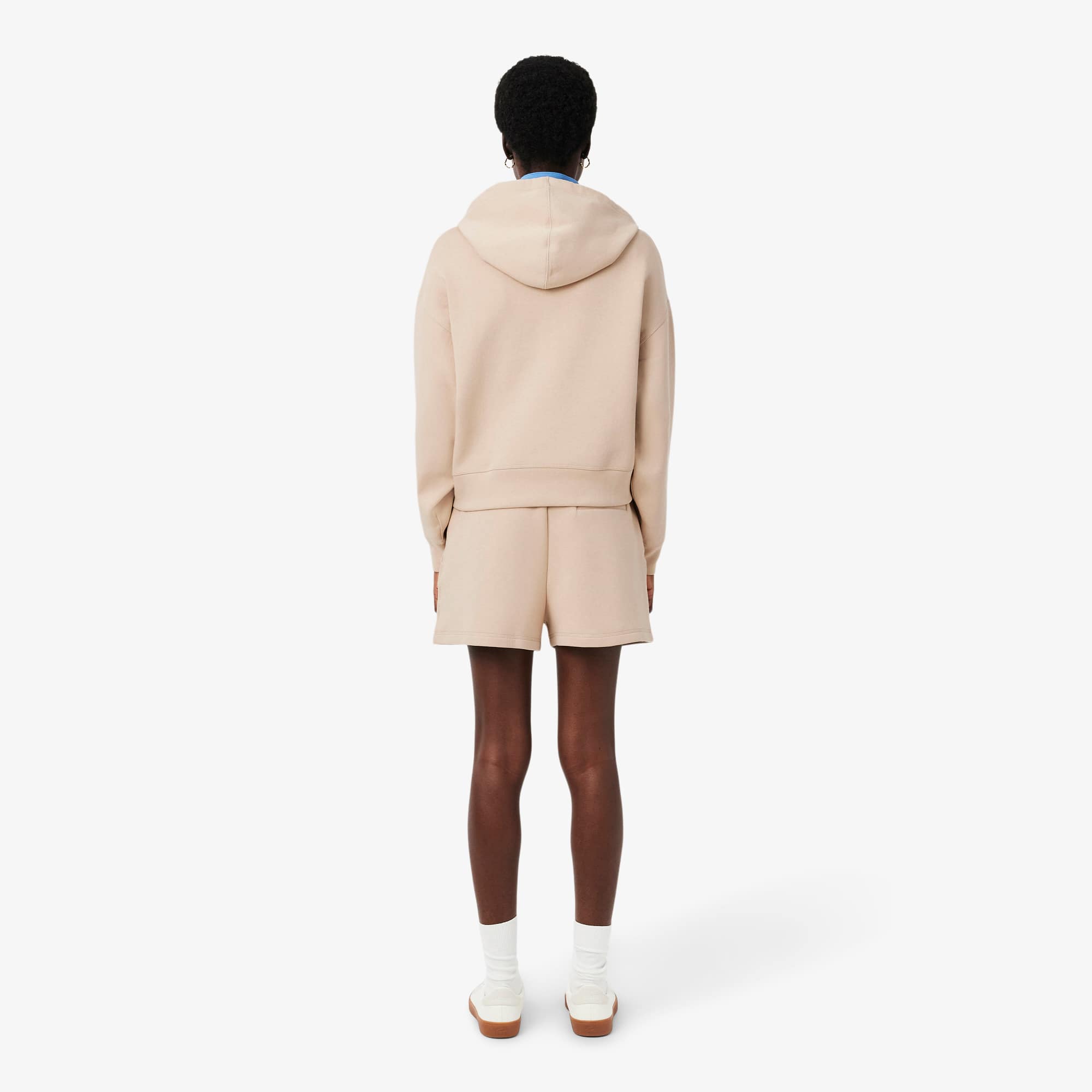 Thumbnail - Lacoste Shorts aus doppelseitigem Jersey - Beige Size 44