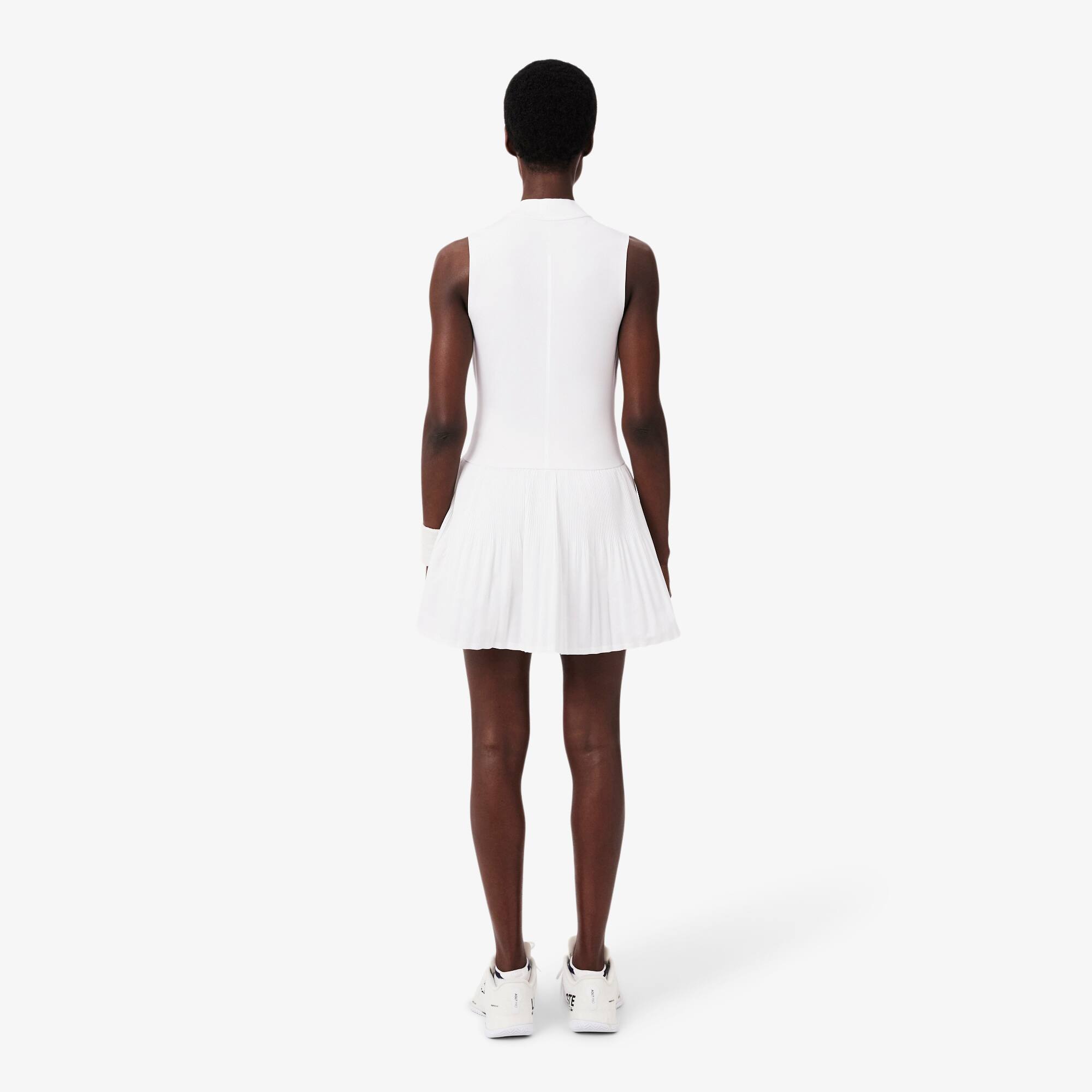 Thumbnail - Lacoste Gefüttertes Tenniskleid mit Ultra-Dry-Technologie - Weiß Size 38