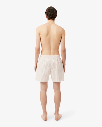 Halblange Badehose mit Streifen