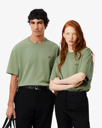 Loose Fit-T-Shirt aus schwerem Jersey