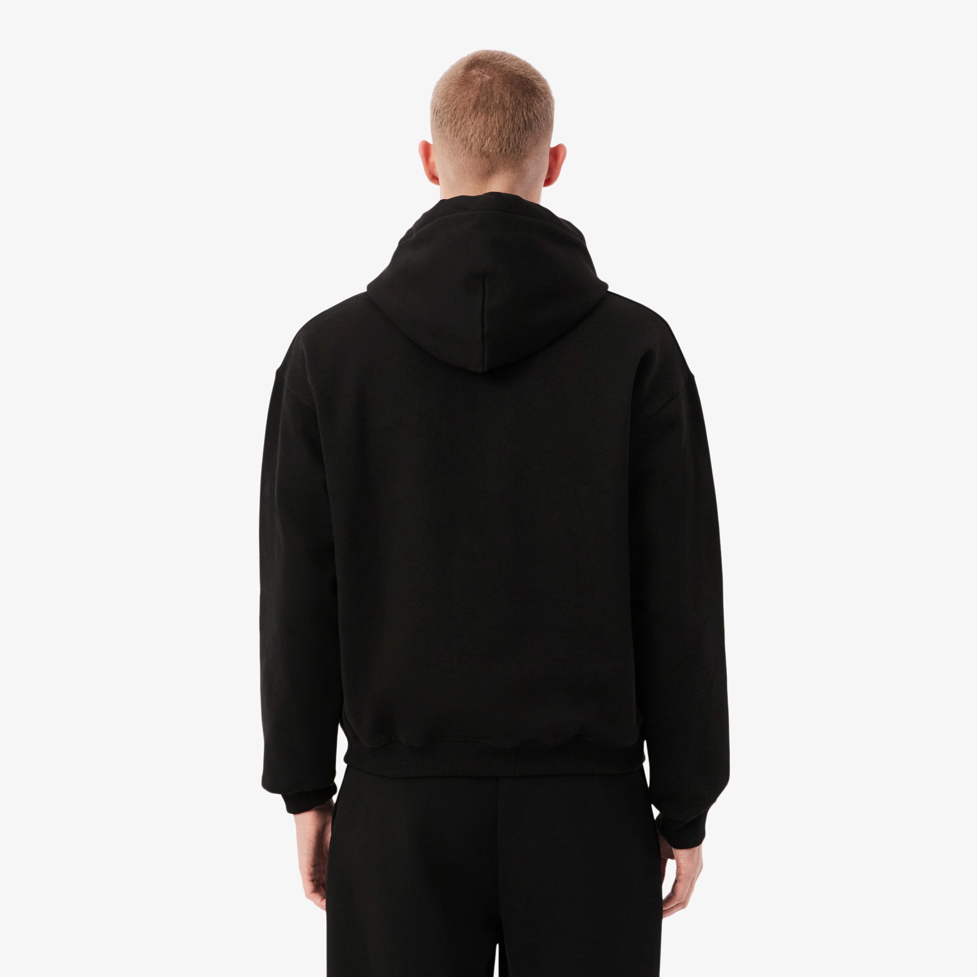 Thumbnail - Lacoste Sweatshirt aus Fleece mit Strass-Krokodil - Schwarz Size 4XL