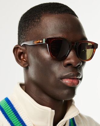 Ovale Acetat-Sonnebrille Ribbon