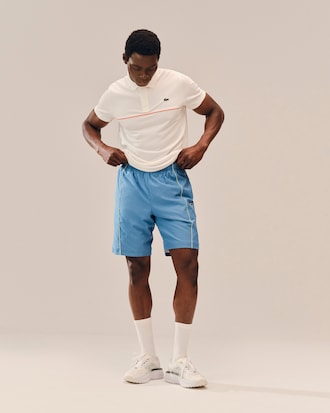 Sportshorts aus Diamant-Taft mit Einfassung