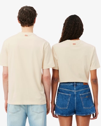 T-Shirt Garros Edition in Sandfarben