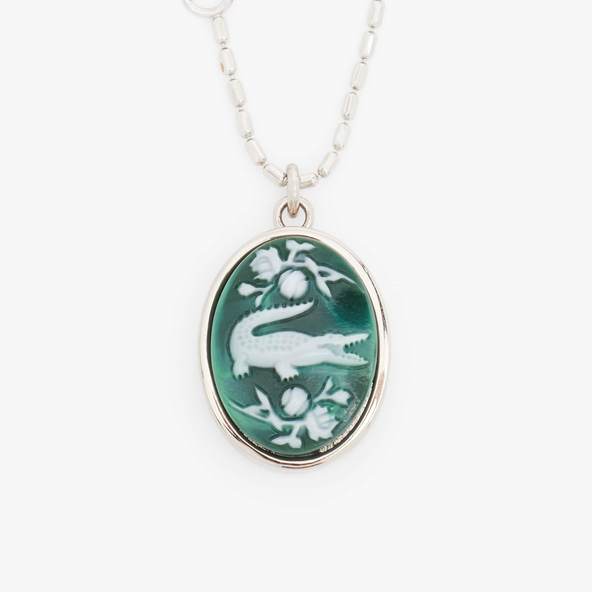 Thumbnail - Lacoste Charm-Halskette Runway - Grün Size One Size