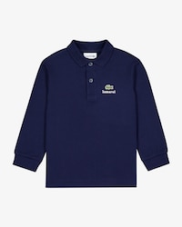 Kids Polohemd Lacoste x Lamarel aus Petit Piqu&eacute; mit langen &Auml;rmeln