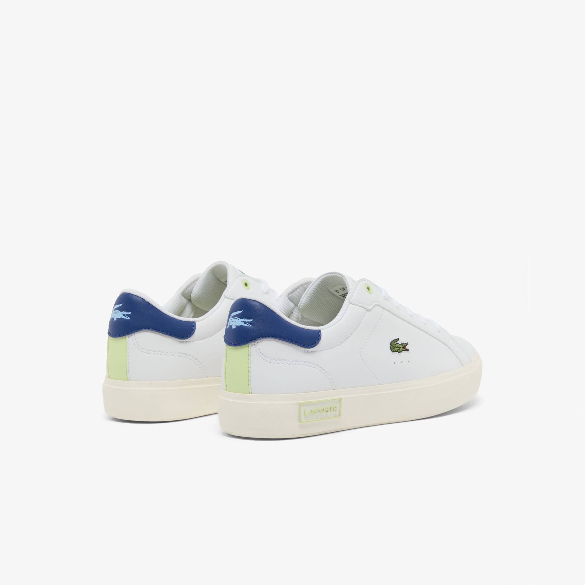 Thumbnail - Lacoste Junior-Sneakers Powercourt - WHT/BLUE Size 37.5