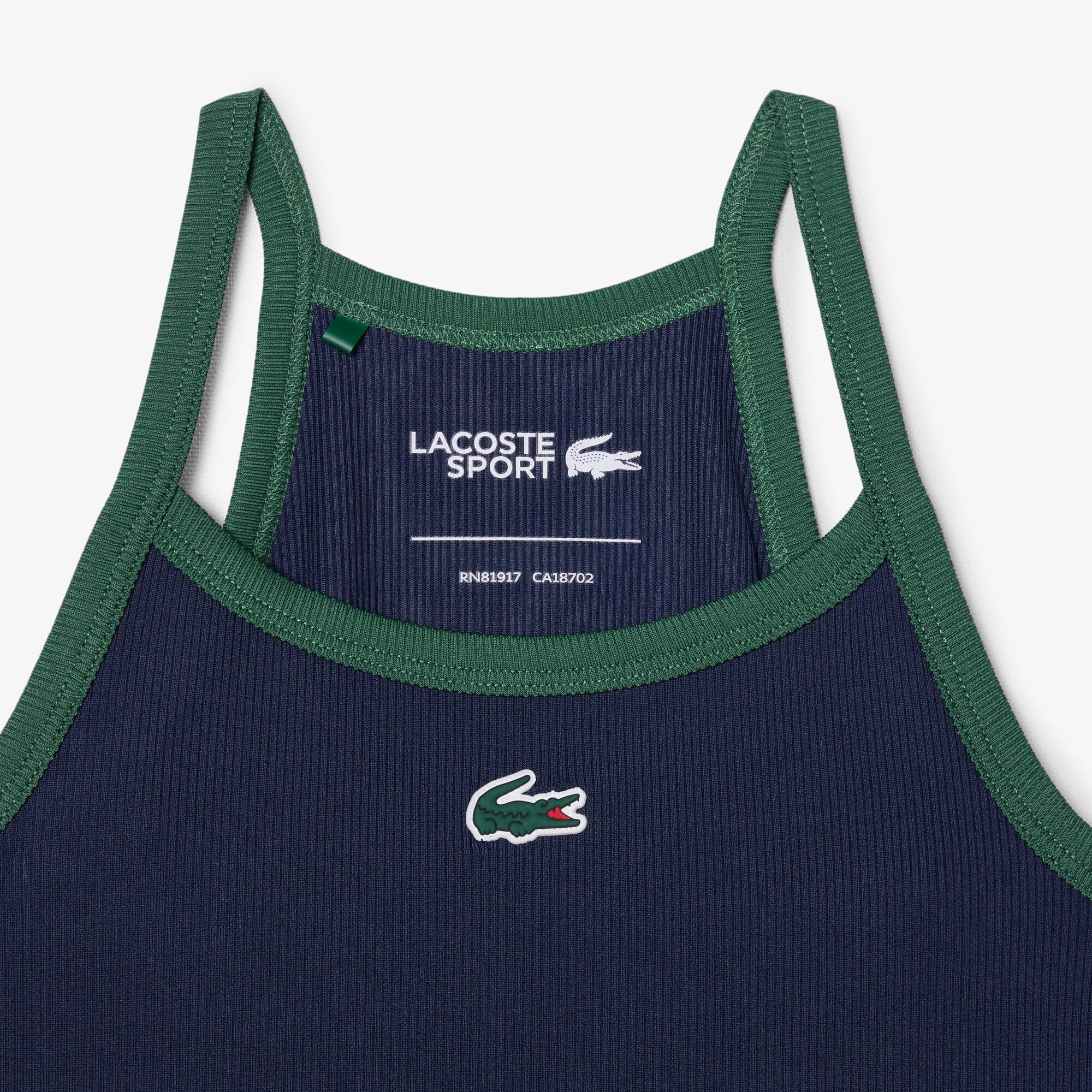 Thumbnail - Lacoste Sport-Tanktop aus Stretchmaterial mit Ultra Dry-Technologie - Navy Blau / Weiß Size 10 - 12A