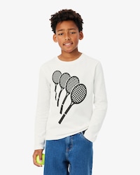 T-Shirt aus Baumwolle mit langen &Auml;rmeln