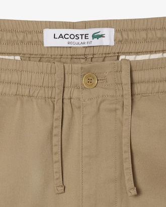 Regular Fit-Chinohose aus Baumwollgabardine
