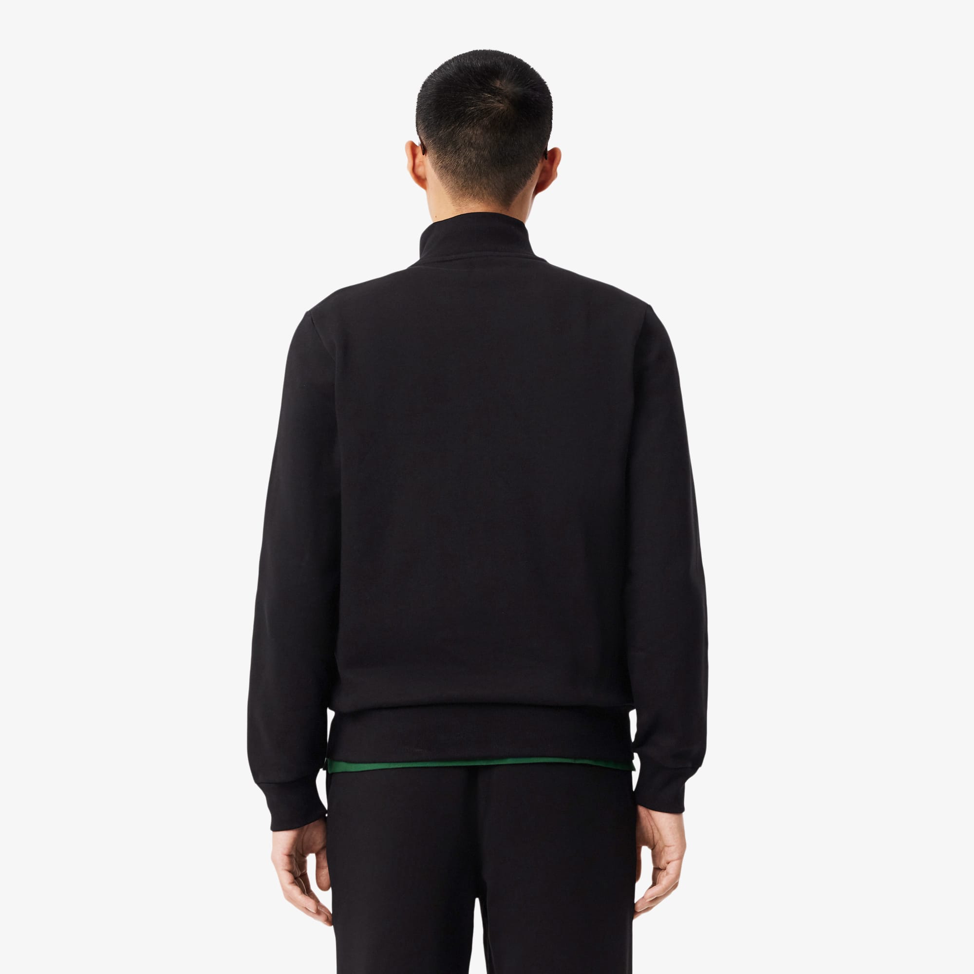 Thumbnail - Lacoste Sweatshirt aus Fleece mit hohem Kragen und Reißverschluss - Schwarz Size 11 - 6XL