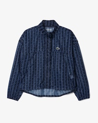 Leichte Tennisjacke mit Krokodil-Print