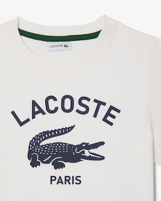 T-Shirt aus Baumwolle mit Signatur-Print