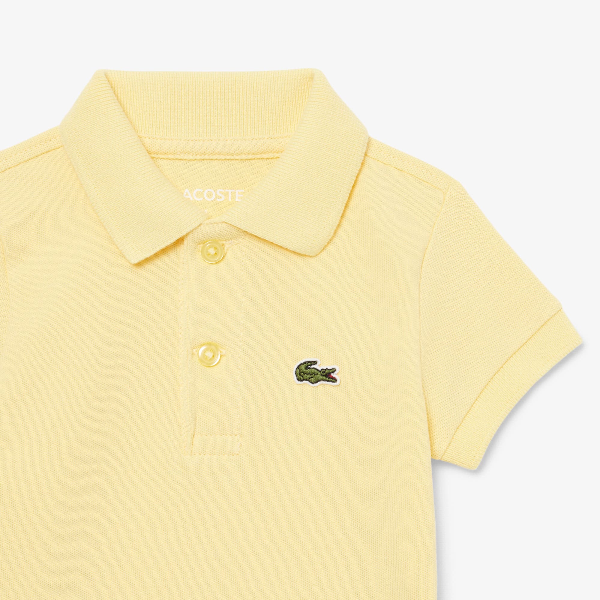 Thumbnail - Lacoste Baby-Body aus Petit Piqué - Gelb Size 7 - 24M