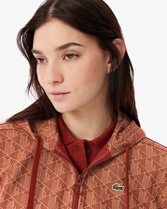 Hoodie aus Jacquard mit Monogramm