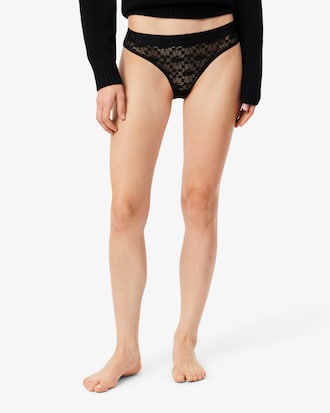 Mesh-Slip mit Logo am Bund