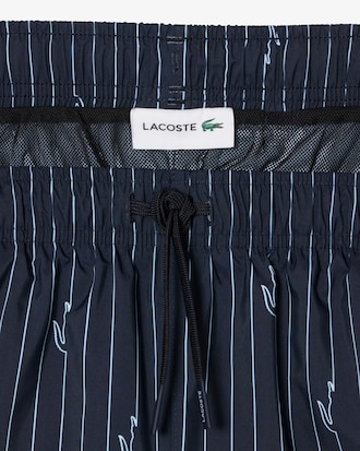 Halblange Badehose mit Kroko-Print