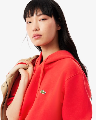 Relaxed Fit-Hoodie aus Piqué