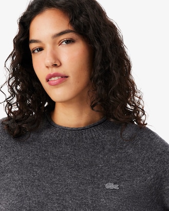 Pullover aus 3D-Strick Tuchwolle