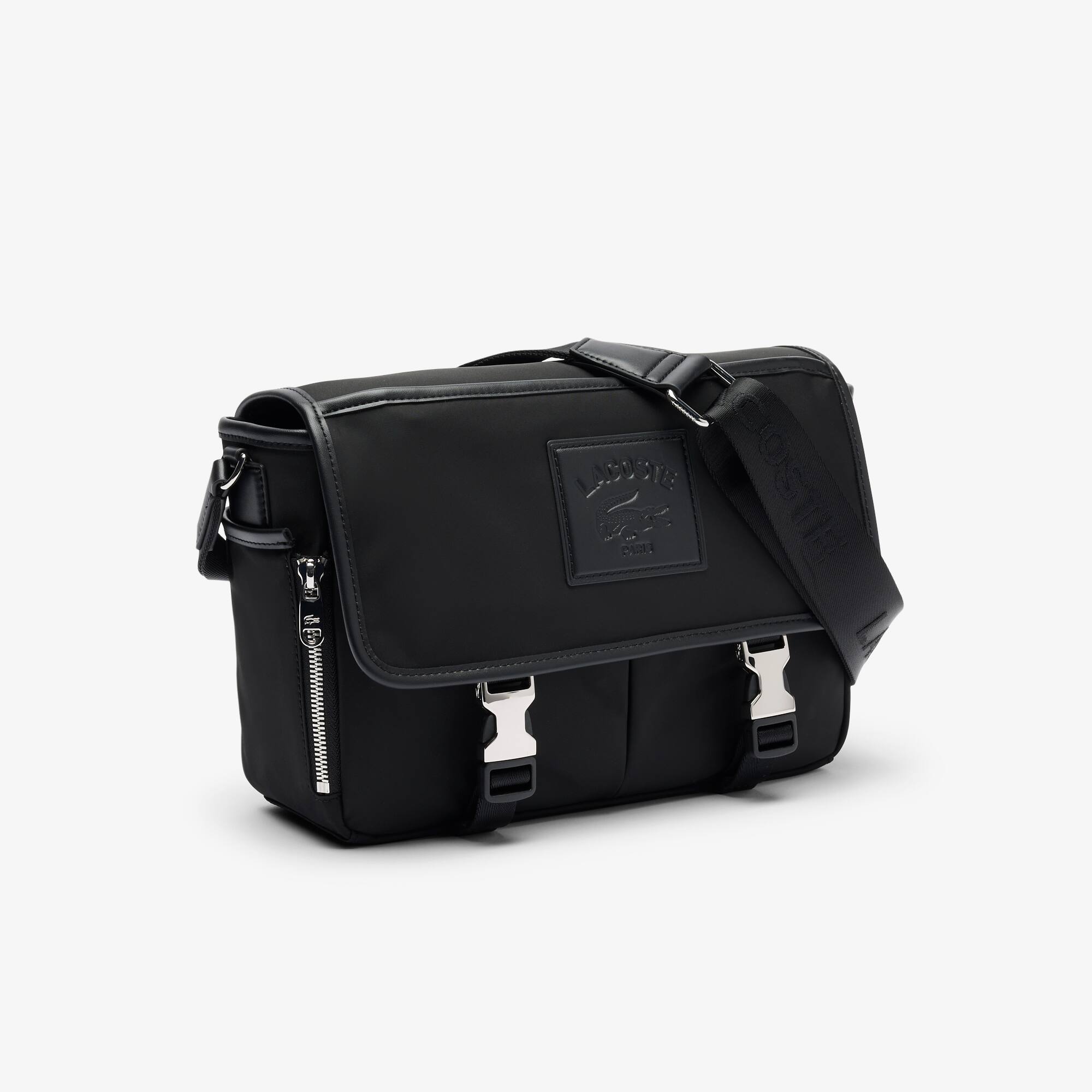 Thumbnail - Lacoste Klassische Lacoste-Umhängetasche mit Klappverschluss - BLACK Size One Size