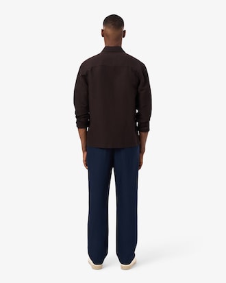Regular Fit-Chinohose aus Leinen