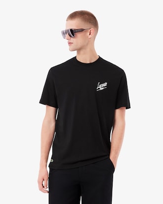 T-Shirt aus Jersey mit mehreren Prints