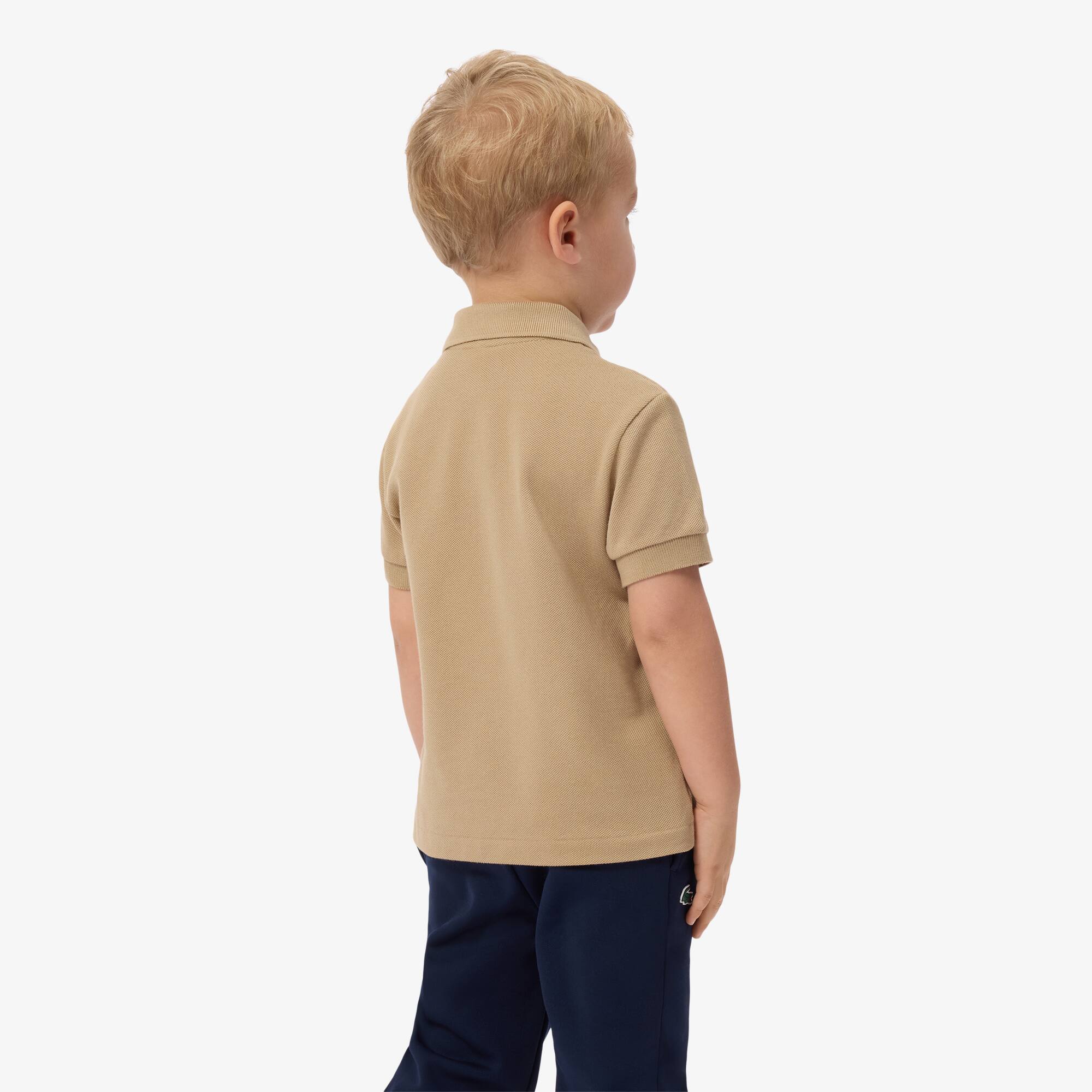 Thumbnail - Lacoste Polohemd aus Petit Piqué - Beige Size 7 - 7A