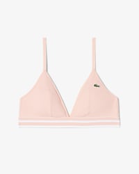 Triangle-Bralette aus Baumwoll-Rippstrick